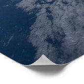 De zon straalt uit op de Stille Zuidzee. Poster (Hoek)