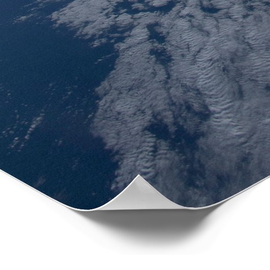 De zon straalt uit op de Stille Zuidzee. Poster (Hoek)