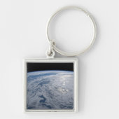 De zon straalt uit op de Stille Zuidzee. Sleutelhanger (Voorkant)