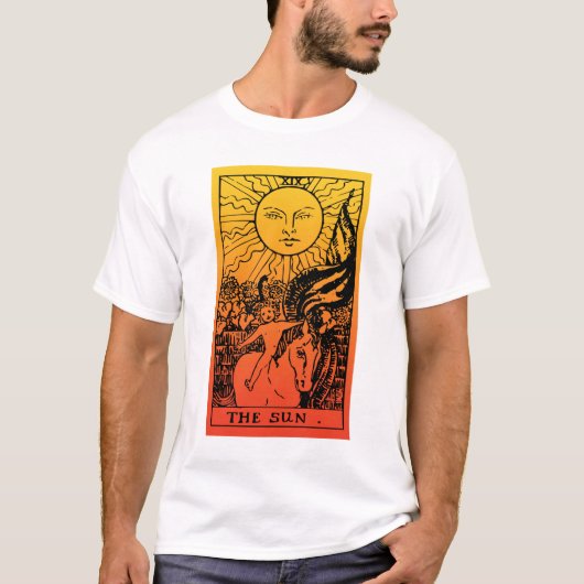 De Zon Tarot Gradiënt T-shirt (Voorkant)