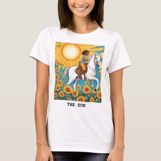 DE ZON - TAROT KAART T-SHIRT (Voorkant)
