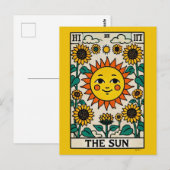 De zon Tarot Kaart zonneschijn (Voorkant / Achterkant)