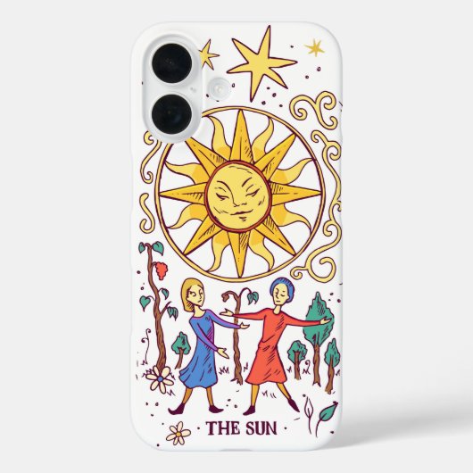 De zon tarot -  psychedelisch Case-Mate iPhone case (Achterkant)