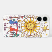 De zon tarot -  psychedelisch Case-Mate iPhone case (Achterkant (horizontaal))