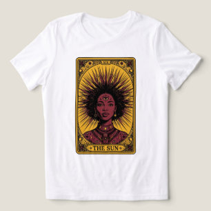 De Zon Tarot XIX - Zwarte Zon Godin Hemels Ar Tri-Blend Shirt
