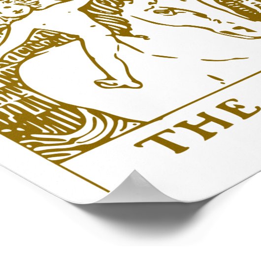 De zon, tarotkaart poster (Hoek)