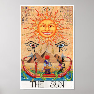 De Zon tarotkaart Poster