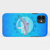 De Zon van de Maori van de dolfijn Case-Mate iPhone Case (Achterkant (horizontaal))