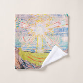De zon van Edvard Munch Bad Handdoek (Wasdoekje)