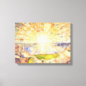 De zon van Edvard Munch Canvas Afdruk (Voorkant)