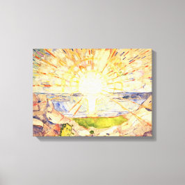 De zon van Edvard Munch Canvas Afdruk