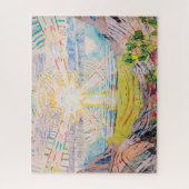 De zon van Edvard Munch Legpuzzel (Verticaal)