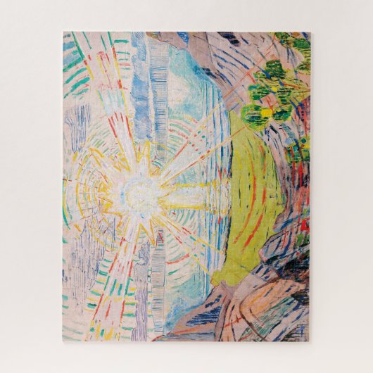 De zon van Edvard Munch Legpuzzel (Verticaal)