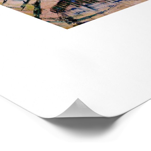 De zon van Edvard Munch Poster (Hoek)