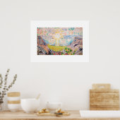 De zon van Edvard Munch Poster (Keuken)