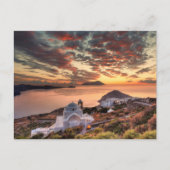 De zon van het kasteel van Plaka in Milos Briefkaart (Voorkant)