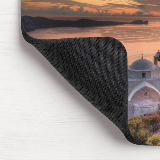 De zon van het kasteel van Plaka in Milos Muismat (Hoek)