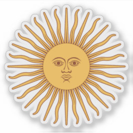 De zon van mei (Sol de Mayo) van Argentinië Sticker