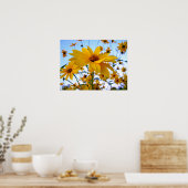 De zon van oktober genieten poster (Keuken)