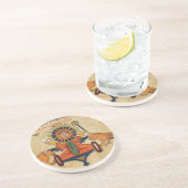 De zon van Perzisch Manuscript 373 Zandsteen Onderzetter (Zijkant)