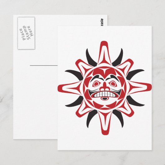 De Zon van Tlingit Briefkaart (Voorkant / Achterkant)