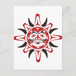 De Zon van Tlingit Briefkaart