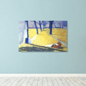 De zon wassen, 1905 canvas afdruk (Insitu (Houten vloer))