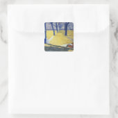 De zon wassen, 1905 vierkante sticker (Tas)