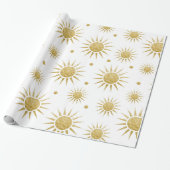 De zon, wrappend papier (Uitgerold)
