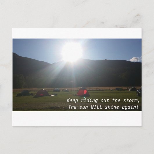 De zon zal briefkaart schijnen (Voorkant)