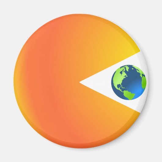 De zon zal de aarde doorslikken magneet (Voorkant)