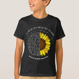 De zon zal de mentale bewustzijnsmaand ná t-shirt