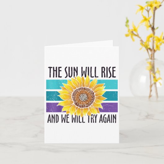 De zon zal de preventie van zelfmoord door zonnebl kaart (Gele Bloem)