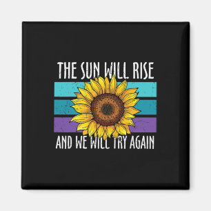 De Zon Zal Rijzen Sunflower Suïcidepreventie Magneet