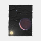 De zonachtige ster Kepler 51 & drie reuzenplaneten Fleece Deken (Voorkant)