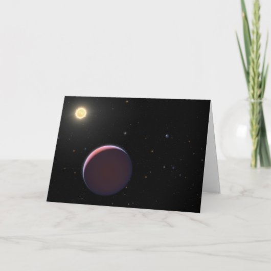 De zonachtige ster Kepler 51 & drie reuzenplaneten Kaart (Voorkant)