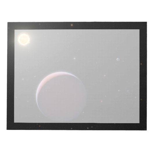 De zonachtige ster Kepler 51 & drie reuzenplaneten Notitieblok (Voorkant)
