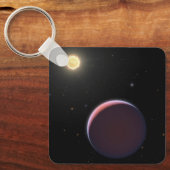 De zonachtige ster Kepler 51 & drie reuzenplaneten Sleutelhanger (Voorkant)