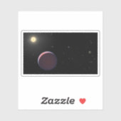 De zonachtige ster Kepler 51 & drie reuzenplaneten Sticker (Vel)