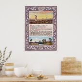 De zondag bij Home Psalm 23 King James' versie Poster (Keuken)