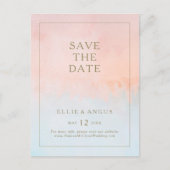 De Zondag van de zomer Waterverf sparen het Briefk Uitnodiging Briefkaart (Voorkant)