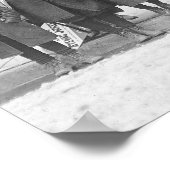 De zondagkranten bezorgen, 1909. Oude foto Poster (Hoek)