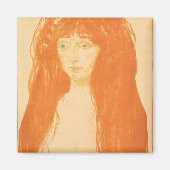 De zonde, de vrouw met rood haar en groene ogen magneet (Voorkant)