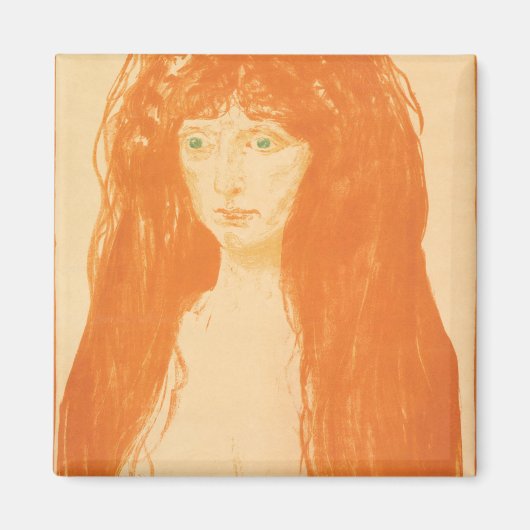 De zonde, de vrouw met rood haar en groene ogen magneet (Voorkant)