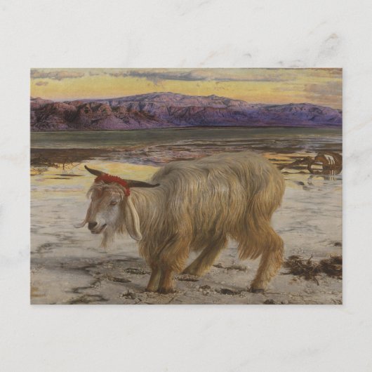 De zondebok briefkaart (Voorkant)