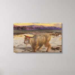 De zondebok (door William Holman Hunt) Canvas Afdruk