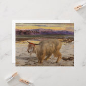 De zondebok (door William Holman Hunt) Kaart (Voorkant / Achterkant in situ)