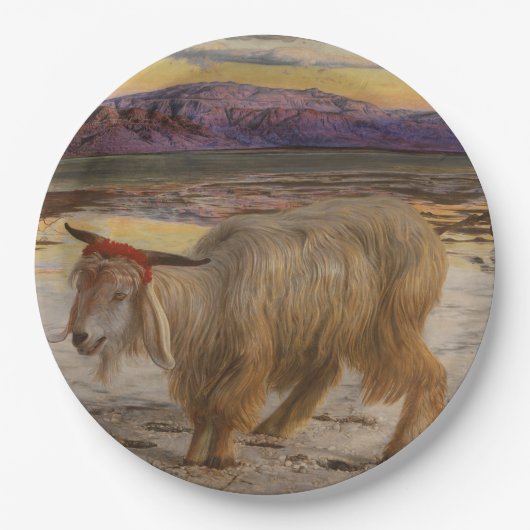 De zondebok (door William Holman Hunt) Papieren Bordje (Voorkant)