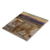 De zondebok (door William Holman Hunt) Tegeltje (Zijkant)