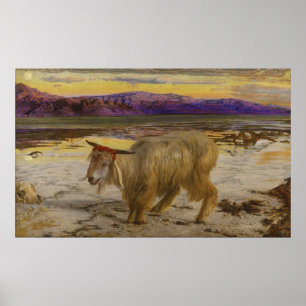De zondebok van William Holman Hunt Poster
